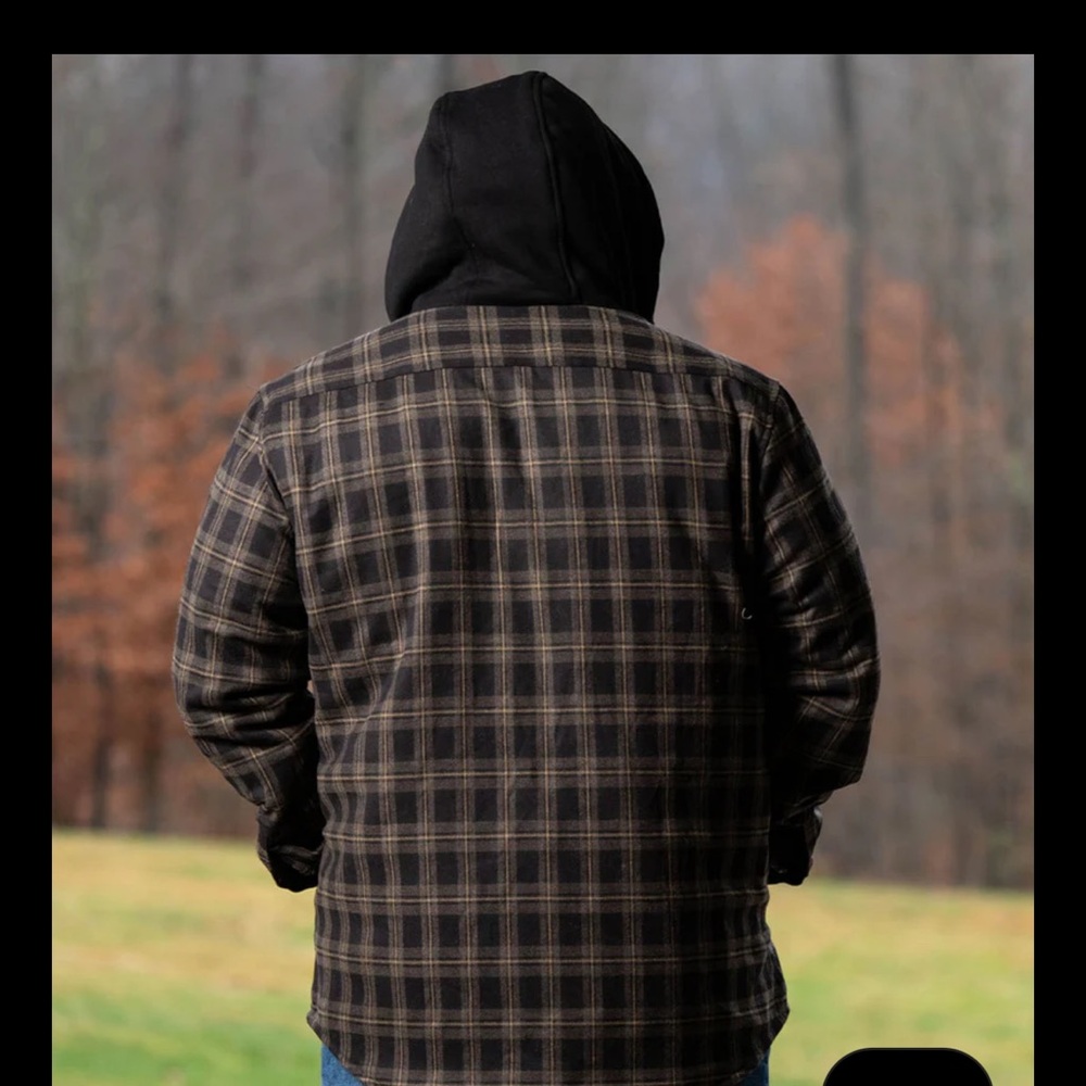 All American Roughneck Oakmoss Backwoods Flannel Jacket - Picture 2 of 6